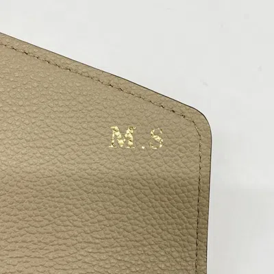 Pre-owned Louis Vuitton Tourterelle Long Wallet (bi-fold) () In Gray