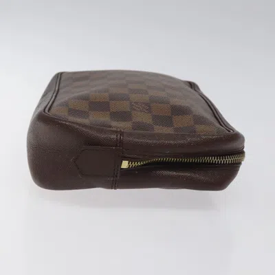 Pre-owned Louis Vuitton Trousse De Toilette 25 Brown Canvas Clutch Bag ()