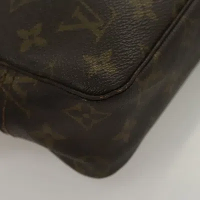 Pre-owned Louis Vuitton Trousse De Toilette Brown Canvas Clutch Bag ()