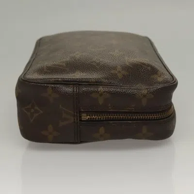 Pre-owned Louis Vuitton Trousse De Toilette Brown Canvas Clutch Bag ()