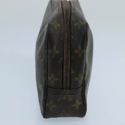 Pre-owned Louis Vuitton Trousse De Toilette Brown Canvas Clutch Bag ()