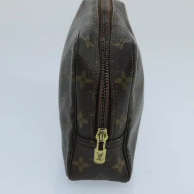 Pre-owned Louis Vuitton Trousse De Toilette Brown Canvas Clutch Bag ()
