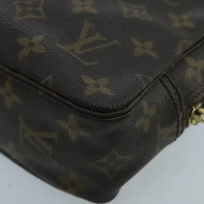 Pre-owned Louis Vuitton Trousse De Toilette Brown Canvas Clutch Bag ()