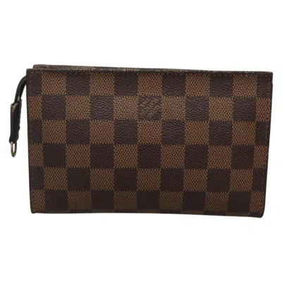 Pre-owned Louis Vuitton Trousse De Toilette Brown Canvas Wallet  ()