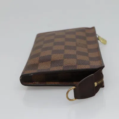 Pre-owned Louis Vuitton Trousse De Toilette Brown Canvas Wallet  ()