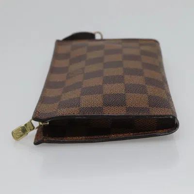 Pre-owned Louis Vuitton Trousse De Toilette Brown Canvas Wallet  ()