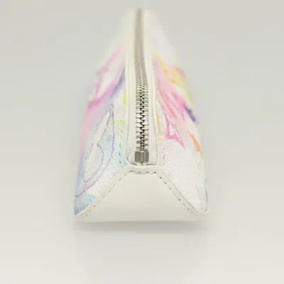 Pre-owned Louis Vuitton Trousse Elizabeth White Canvas Wallet  ()