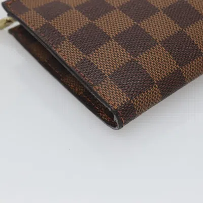 Pre-owned Louis Vuitton Trousse De Toilette Brown Canvas Wallet  ()