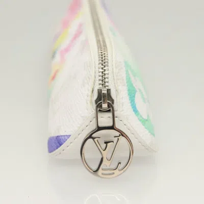 Pre-owned Louis Vuitton Trousse Elizabeth White Canvas Wallet  ()