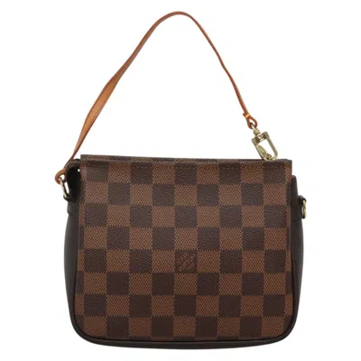 Pre-owned Louis Vuitton Trousse Makeup Brown Canvas Clutch Bag ()