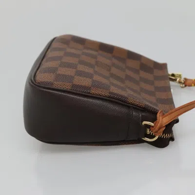 Pre-owned Louis Vuitton Trousse Makeup Brown Canvas Clutch Bag ()