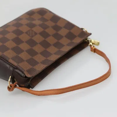 Pre-owned Louis Vuitton Trousse Makeup Brown Canvas Clutch Bag ()