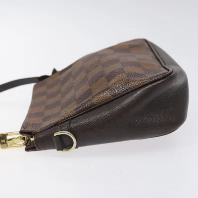 Pre-owned Louis Vuitton Trousse Makeup Brown Canvas Clutch Bag ()