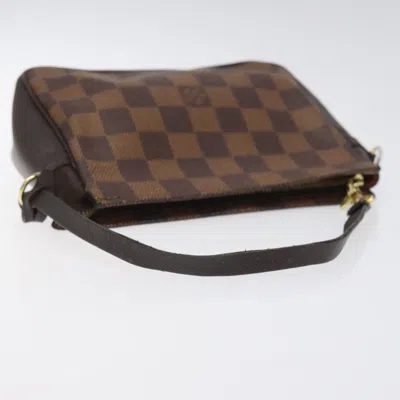 Pre-owned Louis Vuitton Trousse Makeup Brown Canvas Clutch Bag ()