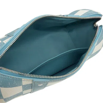 Pre-owned Louis Vuitton Turquoise Pvc Shoulder Bag () In Blue