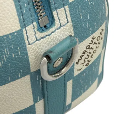 Pre-owned Louis Vuitton Turquoise Pvc Shoulder Bag () In Blue