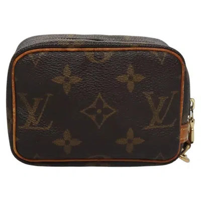 Pre-owned Louis Vuitton Wapiti Brown Canvas Clutch Bag ()