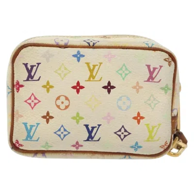 Pre-owned Louis Vuitton Wapity White Canvas Clutch Bag ()