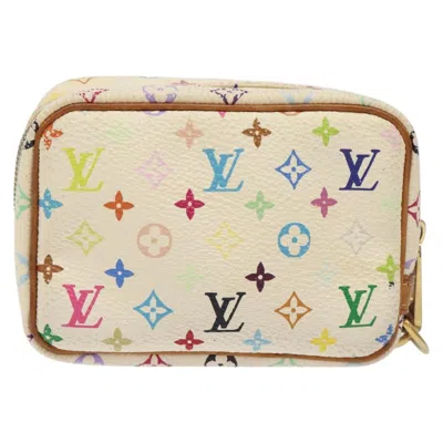Pre-owned Louis Vuitton Wapity White Canvas Clutch Bag ()
