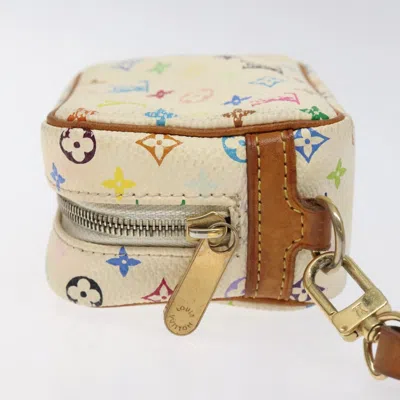 Pre-owned Louis Vuitton Wapity White Canvas Clutch Bag ()