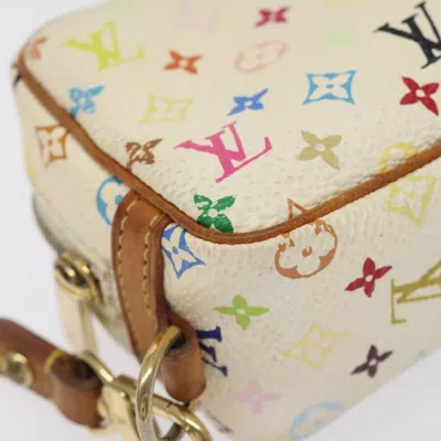 Pre-owned Louis Vuitton Wapity White Canvas Clutch Bag ()