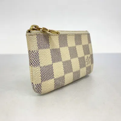 Pre-owned Louis Vuitton White Coin Purse/coin Case ()