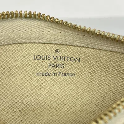 Pre-owned Louis Vuitton White Coin Purse/coin Case ()