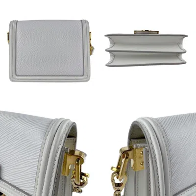Pre-owned Louis Vuitton White Leather Shoulder Bag ()