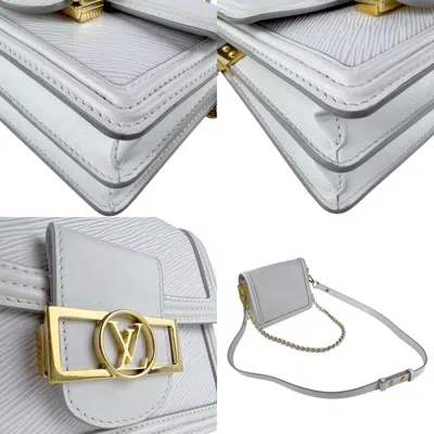 Pre-owned Louis Vuitton White Leather Shoulder Bag ()