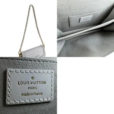 Pre-owned Louis Vuitton White Leather Shoulder Bag ()