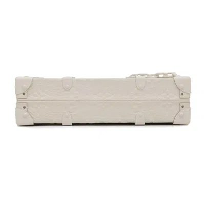 Pre-owned Louis Vuitton White Monogram Clutch Bag ()