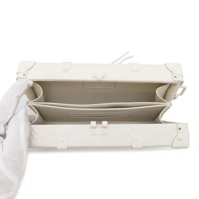 Pre-owned Louis Vuitton White Monogram Clutch Bag ()