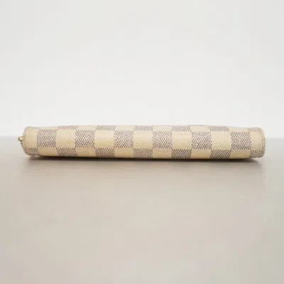 Pre-owned Louis Vuitton White Long Wallet (bi-fold) ()