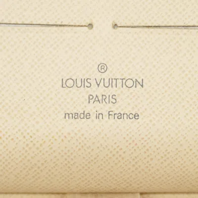 Pre-owned Louis Vuitton White Long Wallet (bi-fold) ()