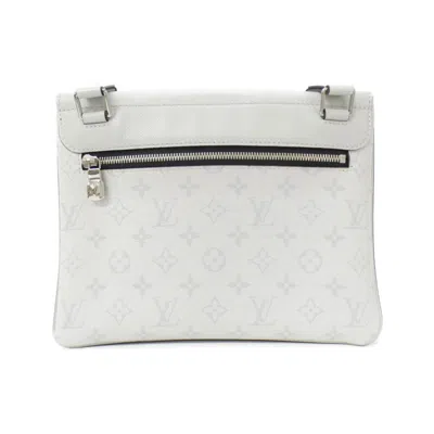 Pre-owned Louis Vuitton White Taigarama Shoulder Bag ()