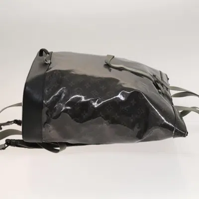 Pre-owned Louis Vuitton Zipped Tote Limited Edition Monogram Eclipse Glaze Canvas Black Canvas Backpack Bag (p