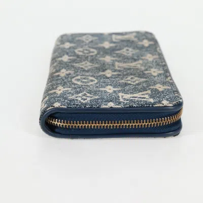 Pre-owned Louis Vuitton Zippy Blue Denim - Jeans Wallet  ()