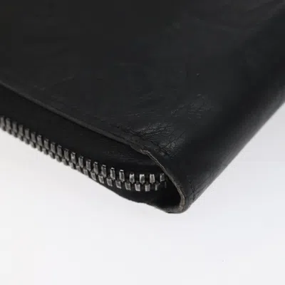 Pre-owned Louis Vuitton Zippy Black Leather Wallet  ()