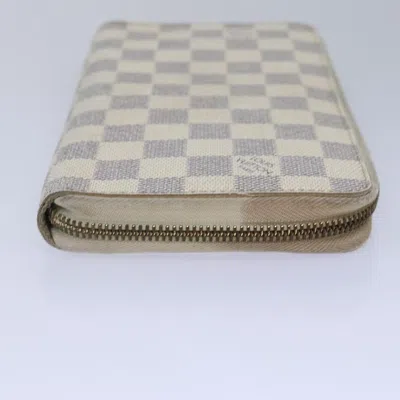 Pre-owned Louis Vuitton Zippy Organizer White Canvas Wallet  ()
