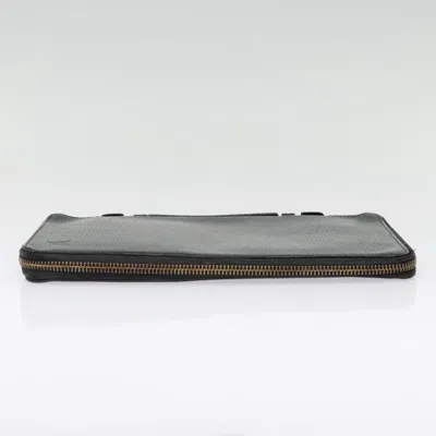 Pre-owned Louis Vuitton Zippy Wallet Black Leather Wallet  ()