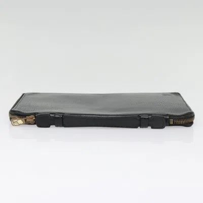 Pre-owned Louis Vuitton Zippy Wallet Black Leather Wallet  ()