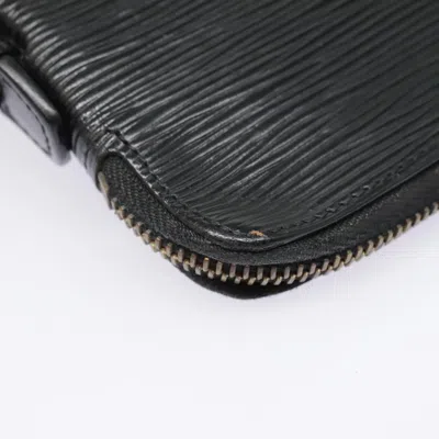 Pre-owned Louis Vuitton Zippy Wallet Black Leather Wallet  ()