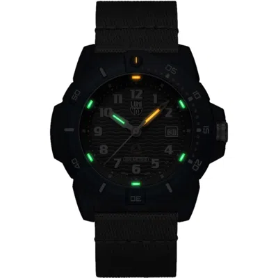 Luminox Gray Nylon Watch In Blue