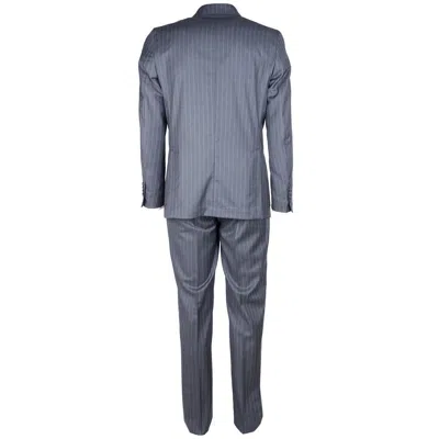 Made In Italy Gray Wool Men Men's Suit In Brown