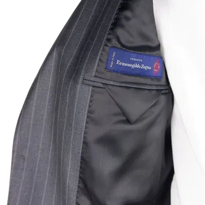 Made In Italy Gray Wool Men Men's Suit In Brown