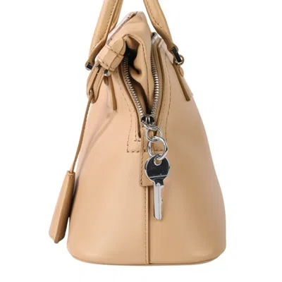 Pre-owned Maison Margiela Beige Leather Handbag Shoulder Bag () In Sand