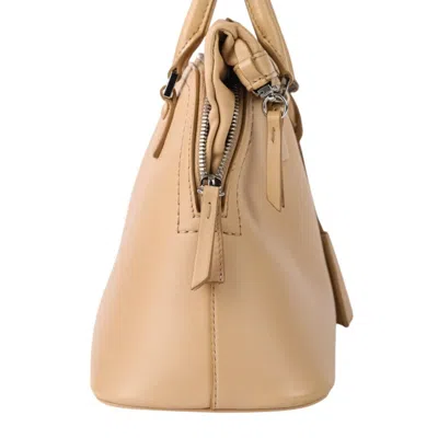 Pre-owned Maison Margiela Beige Leather Handbag Shoulder Bag () In Sand