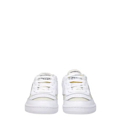 Maison Margiela White Fabric Low Top Women's Sneakers In White