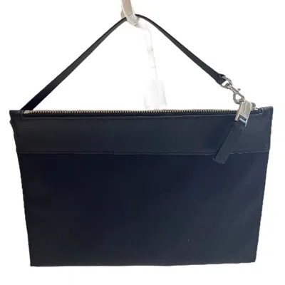 Pre-owned Marc Jacobs Black Nylon Leather Clutch Bag ()