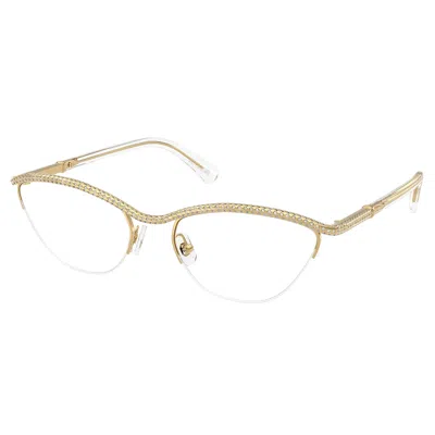 Swarovski Sk 1026 4004 56mm Womens Oval Eyeglasses 56mm In Gold